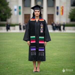 Class of 2026 Mexican zarape graduation sash Mexico todo corazon 78 x 5 in